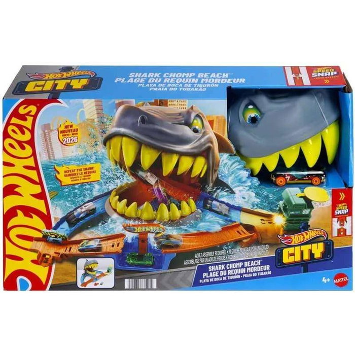 Mattel Hot Wheels City Playa de Boca de Tiburón Mattel Hot Wheels City Playa de Boca de Tiburón
