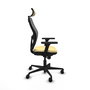 PIQUERAS Y CRESPO Silla de oficina Jorquera con mecanismo Sincro, Crema y Gris