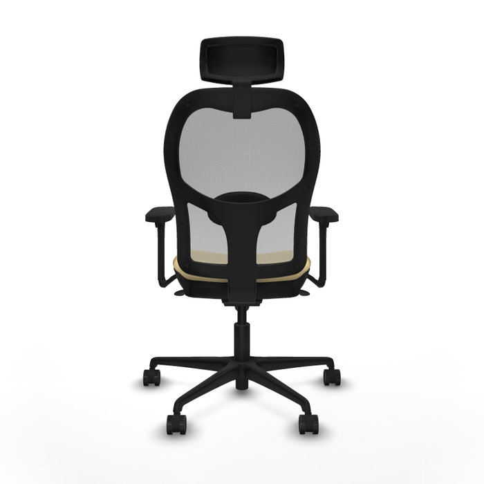 PIQUERAS Y CRESPO Silla de oficina Jorquera con mecanismo Sincro, Crema y Gris PIQUERAS Y CRESPO Silla de oficina Jorquera con mecanismo Sincro, Crema y Gris