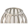 DKD Home Decor Portavelas de Acero y Cristal Cromado Plateado 19x19x19 cm