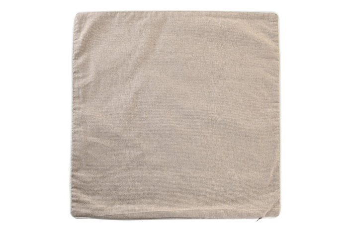 DKD Home Decor Funda Cojin 1 x 50 x 50 cm Marron Hojas Algodon Polyester