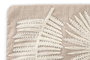 DKD Home Decor Funda Cojin 1 x 50 x 50 cm Marron Hojas Algodon Polyester