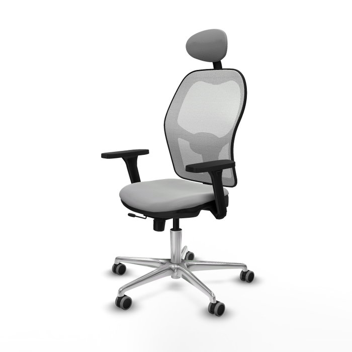 PIQUERAS Y CRESPO Silla de oficina Jorquera Gris claro y Blanco PIQUERAS Y CRESPO Silla de oficina Jorquera Gris claro y Blanco