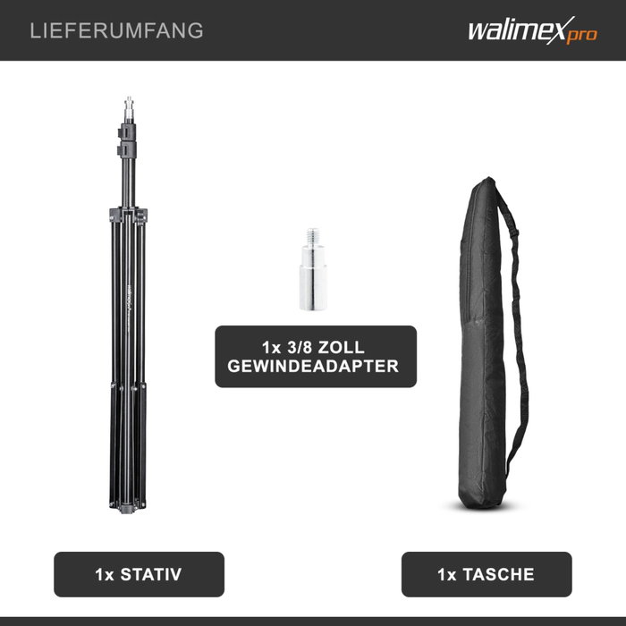 Walimex WT-803 Trípode de Lámpara 200 cm