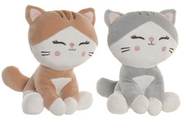DKD Home Decor Peluche de Gato Spandex Surtido