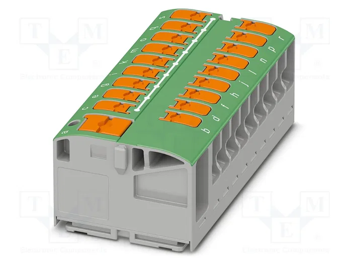 PHOENIX CONTACT PTVFIX 6/18X2,5 GN Conector de carril Verde PHOENIX CONTACT PTVFIX 6/18X2,5 GN Conector de carril Verde
