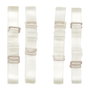 Cosmetic Club Juego de 4 Tirantes Sujetador Transparentes Ajustables Discretos y Confortables
