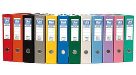 Unisystem Archivador Palanca Folio 65 mm Cartón Forrado PP Azul