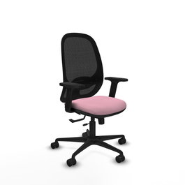 PIQUERAS Y CRESPO Silla de oficina Cilanco Rosa y Negro