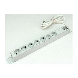 Rittal DK7240.210 Regleta de enchufes de 7 salidas Tipo D, 230V/16A, Blanco
