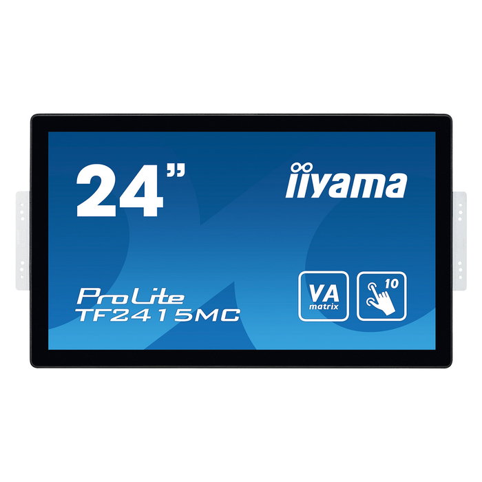 iiyama TF2415MC-B2 - Monitor táctil multitouch profesional de 23.8" (60.5 cm), Full HD 1920x1080, panel VA, HDMI, DisplayPort, USB, IP65