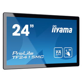 iiyama TF2415MC-B2 - Monitor táctil multitouch profesional de 23.8" (60.5 cm), Full HD 1920x1080, panel VA, HDMI, DisplayPort, USB, IP65