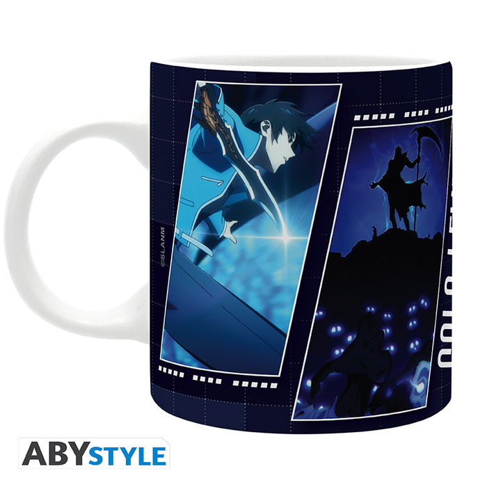 ABYstyle Taza Solo Leveling Prueba Sung Jinwoo 320 ml - Cerámica, Apta Microondas, Diseño Oficial de Anime