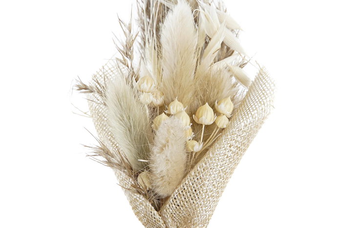 DKD Home Decor Decoración Flor Seca y Cristal 10x10x15,5 (Surtido de 2)