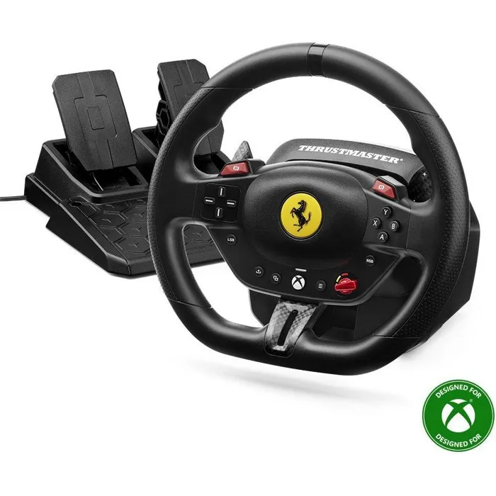Thrustmaster T98 Ferrari 296 GTS Volante y Pedales para PC y Xbox Thrustmaster T98 Ferrari 296 GTS Volante y Pedales para PC y Xbox