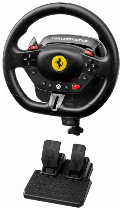 Thrustmaster T98 Ferrari 296 GTS Volante y Pedales para PC y Xbox Thrustmaster T98 Ferrari 296 GTS Volante y Pedales para PC y Xbox