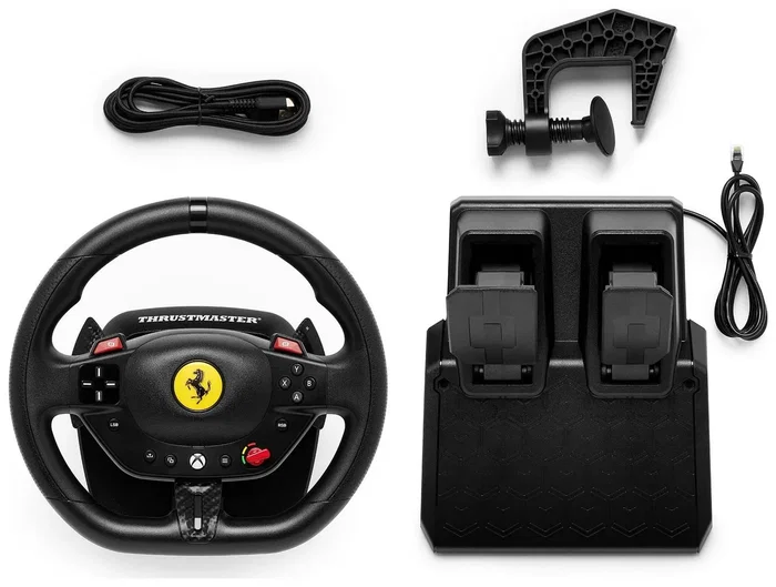 Thrustmaster T98 Ferrari 296 GTS Volante y Pedales para PC y Xbox Thrustmaster T98 Ferrari 296 GTS Volante y Pedales para PC y Xbox