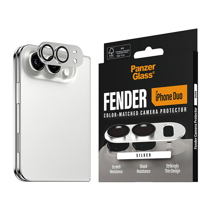 Panzerglass Fender Protector de Lente de Cámara para iPhone 18, Duo Mar Blanco
