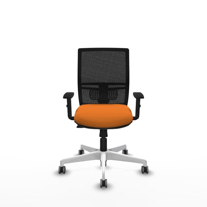 PIQUERAS Y CRESPO Silla de oficina Yunquera Naranja y Negro