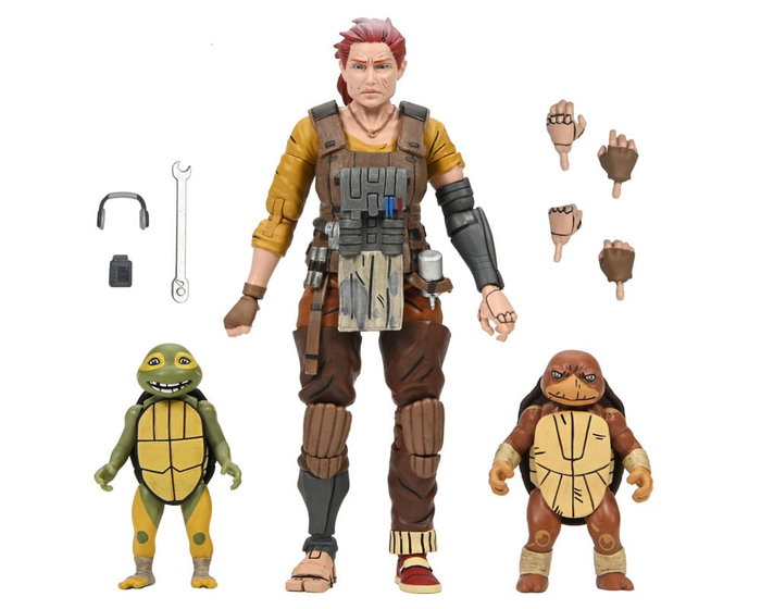 Tortugas Ninja (The Last Ronin The Lost Years) Figura Synja Grammy April with Baby Yi & Moja 18 cm
