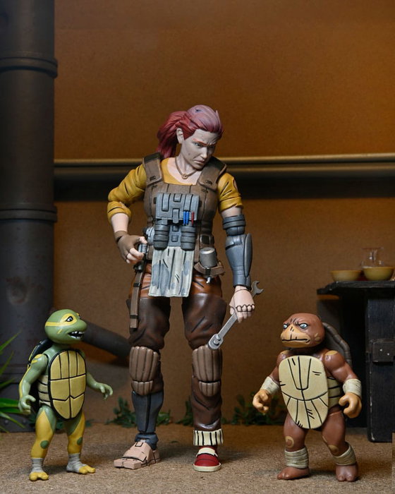Tortugas Ninja (The Last Ronin The Lost Years) Figura Synja Grammy April with Baby Yi & Moja 18 cm