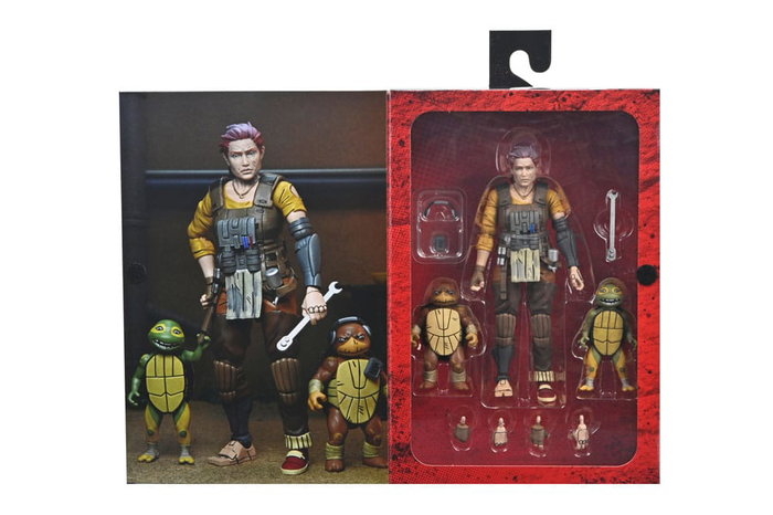 Tortugas Ninja (The Last Ronin The Lost Years) Figura Synja Grammy April with Baby Yi & Moja 18 cm