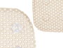 Berilo Alfombra Baño Antideslizante Goma Plástico PVC Beis 53x6.5x6.5 cm (Set de 6)