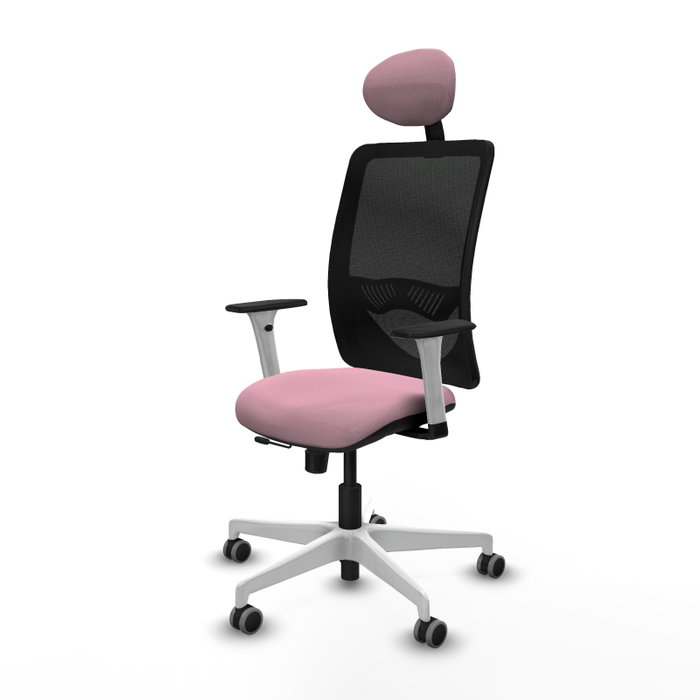 PIQUERAS Y CRESPO Silla de oficina Zulema Rosa y Negro