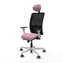 PIQUERAS Y CRESPO Silla de oficina Zulema Rosa y Negro