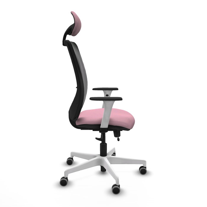 PIQUERAS Y CRESPO Silla de oficina Zulema Rosa y Negro