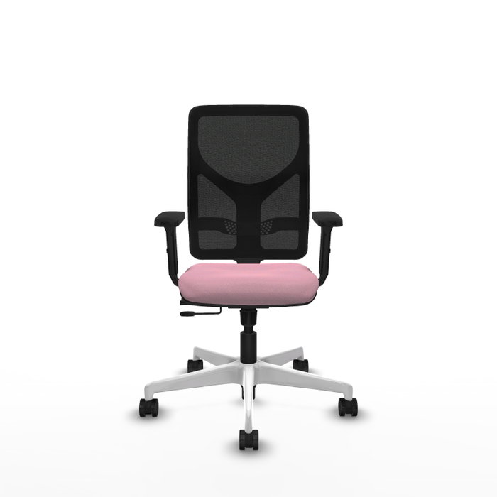 PIQUERAS Y CRESPO Silla de oficina Motilla Rosa con mecanismo Sincro/Traslack