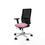 PIQUERAS Y CRESPO Silla de oficina Horna Rosa con mecanismo Sincro/Traslack