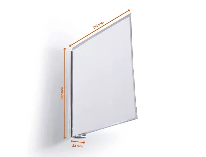 Durable Señal de Pasillo Magnética, PET Transparente, 149x149 mm, para Estanterías y Pasillos, Pack de 10 Unidades Durable Señal de Pasillo Magnética, PET Transparente, 149x149 mm, para Estanterías y Pasillos, Pack de 10 Unidades