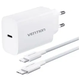 Vention Cargador de Pared GaN G14W0-EU 65W USB-C con Cable USB Tipo-C para Carga Rápida
