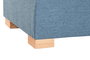 DKD Home Decor Reposapiés Azul con Almacenaje Interior