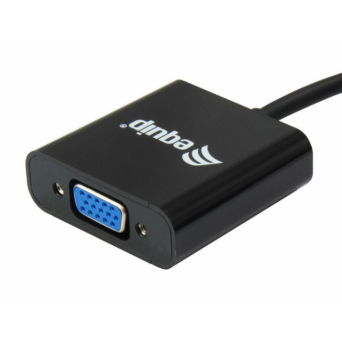 Equip Adaptador DisplayPort a VGA Negro