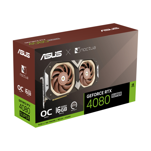 ASUS RTX4080S-O16G-NOCTUA NVIDIA GeForce RTX 4080 SUPER 16 GB GDDR6X