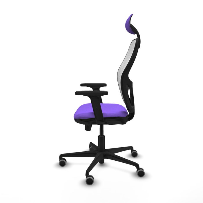 PIQUERAS Y CRESPO Silla de oficina Jorquera con mecanismo Sincro/Traslack, Lila y Blanco PIQUERAS Y CRESPO Silla de oficina Jorquera con mecanismo Sincro/Traslack, Lila y Blanco