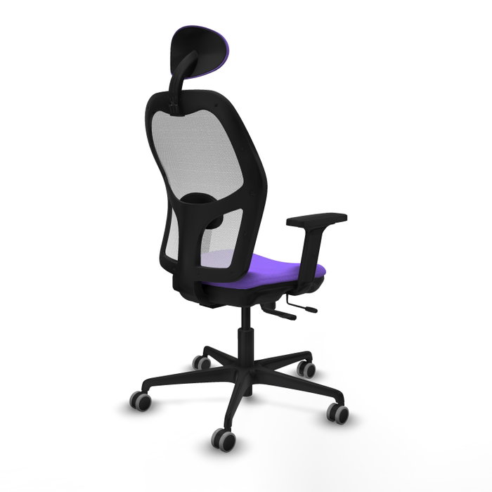 PIQUERAS Y CRESPO Silla de oficina Jorquera con mecanismo Sincro/Traslack, Lila y Blanco PIQUERAS Y CRESPO Silla de oficina Jorquera con mecanismo Sincro/Traslack, Lila y Blanco