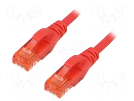 DIGITUS Patch cord Cat 6 U/UTP 1m Rojo