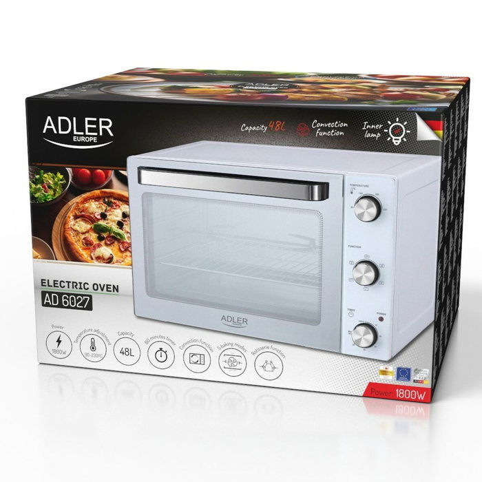 Adler AD 6027 Horno Eléctrico 48L Blanco