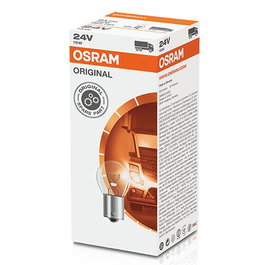 OSRAM Bombilla BA15S 24V 15W 7529 (OS7529) para Aplicaciones Automotrices - Luz para Faros y Señalización, Alta Calidad y Durabilidad