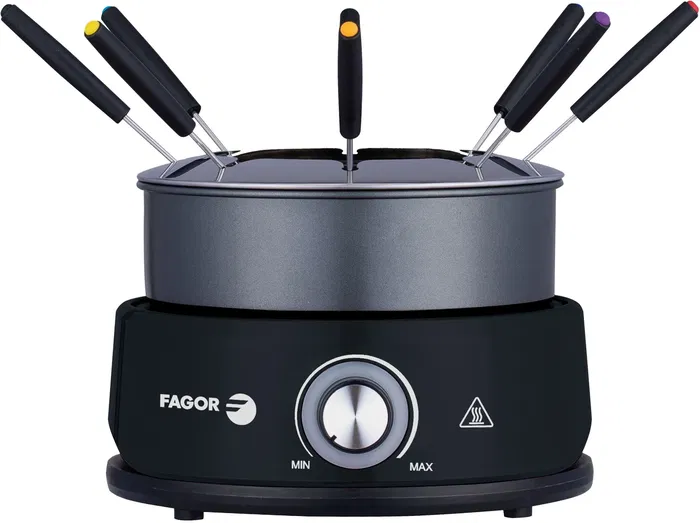 Fagor Set de Fondue FGFD8 Capacidad 1.6L para 8 Personas con Termostato Regulable 800W