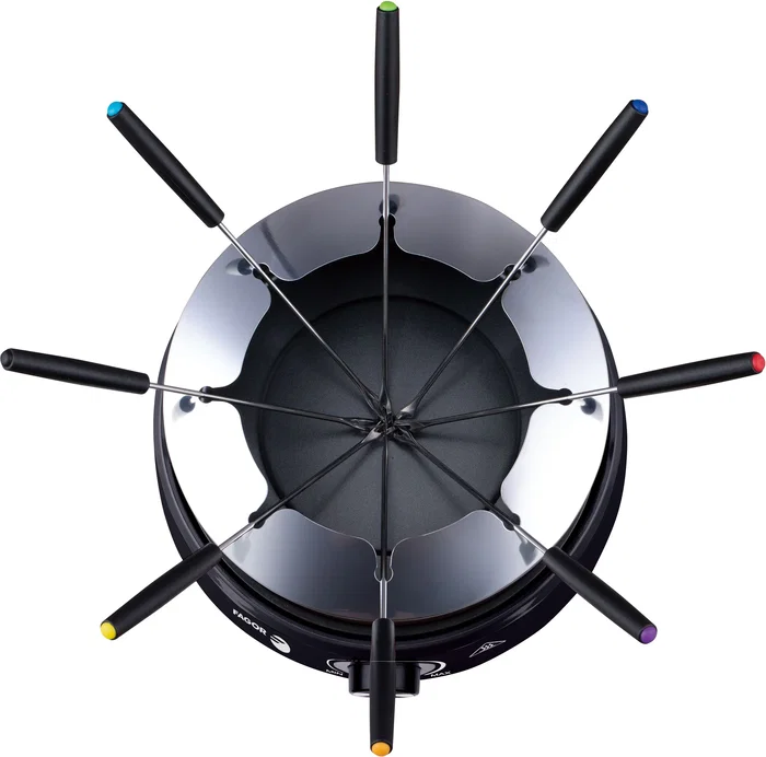 Fagor Set de Fondue FGFD8 Capacidad 1.6L para 8 Personas con Termostato Regulable 800W
