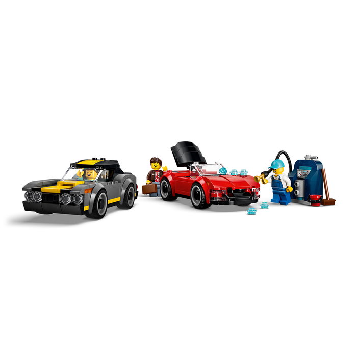 LEGO City Túnel De Autolavado 60497 - Set de construcción con coches, minifiguras y 583 piezas, +6 años