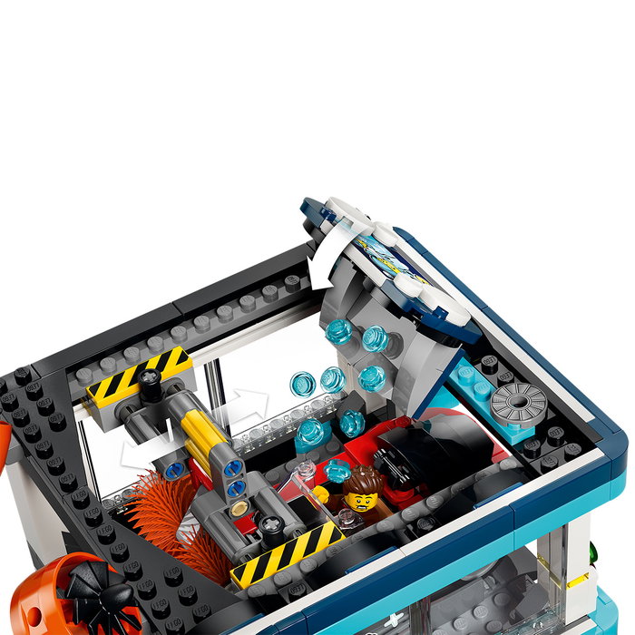 LEGO City Túnel De Autolavado 60497 - Set de construcción con coches, minifiguras y 583 piezas, +6 años