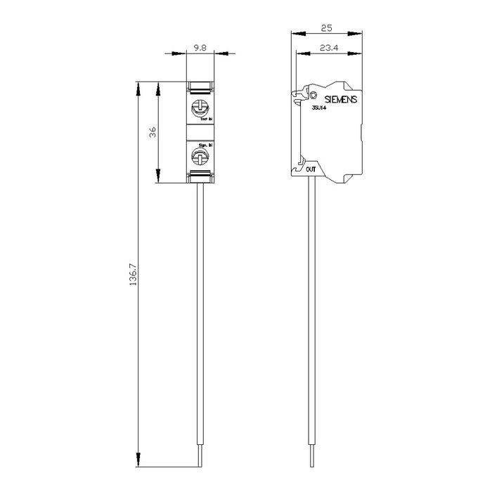 Siemens LED-Testmodul 3SU1400-1CK10-1AA0 AC/DC 12-240V