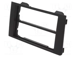ACV Bastidor de montaje de radio para Iveco 2 DIN, negro