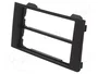 ACV Bastidor de montaje de radio para Iveco 2 DIN, negro