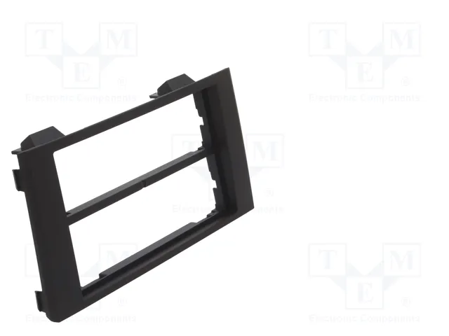 ACV Bastidor de montaje de radio para Iveco 2 DIN, negro
